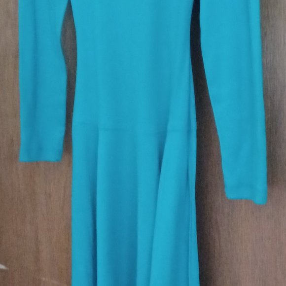 Teal knit dress - Picture 5 of 6